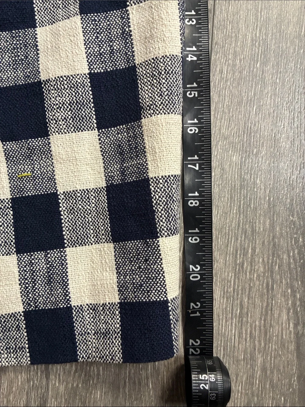 J. Crew Navy and White Gingham Pencil Skirt Size 4